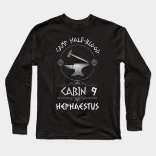 Cabin #9 in Camp Half Blood, Child of Hephaestus – Percy Jackson inspired design Long Sleeve T-Shirt